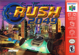 San Francisco Rush 2049 box art for Nintendo 64